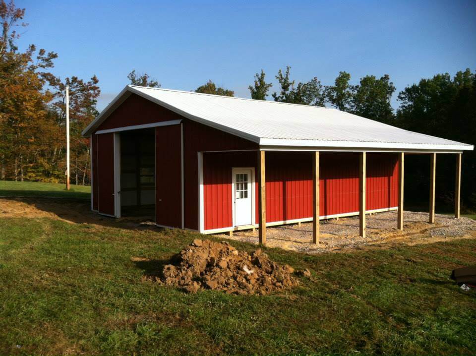 An affordable custom built barn from Eastern Buildings in Spencer, WV. Offering affordable financing options.